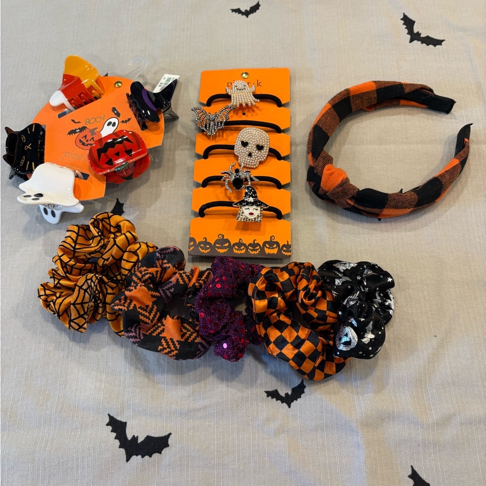 NWT Piper K Halloween hair accessories added additional hair scrunchy